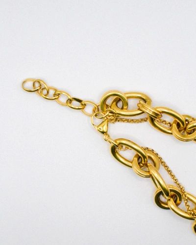 Miniature du produit Collier en Acier Inoxydable doré avec Pendentif Cœur en PureCrystal #7