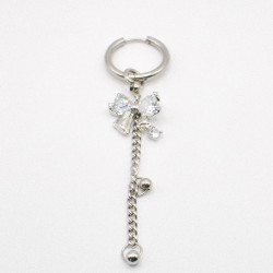 Miniature du produit Mono boucle en acier inoxydable avec noeud brillant #4