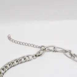 Miniature du produit Collier Papillon Argenté en Acier Inoxydable #4