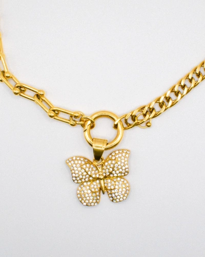 Miniature du produit Collier Papillon Doré en Acier Inoxydable #3