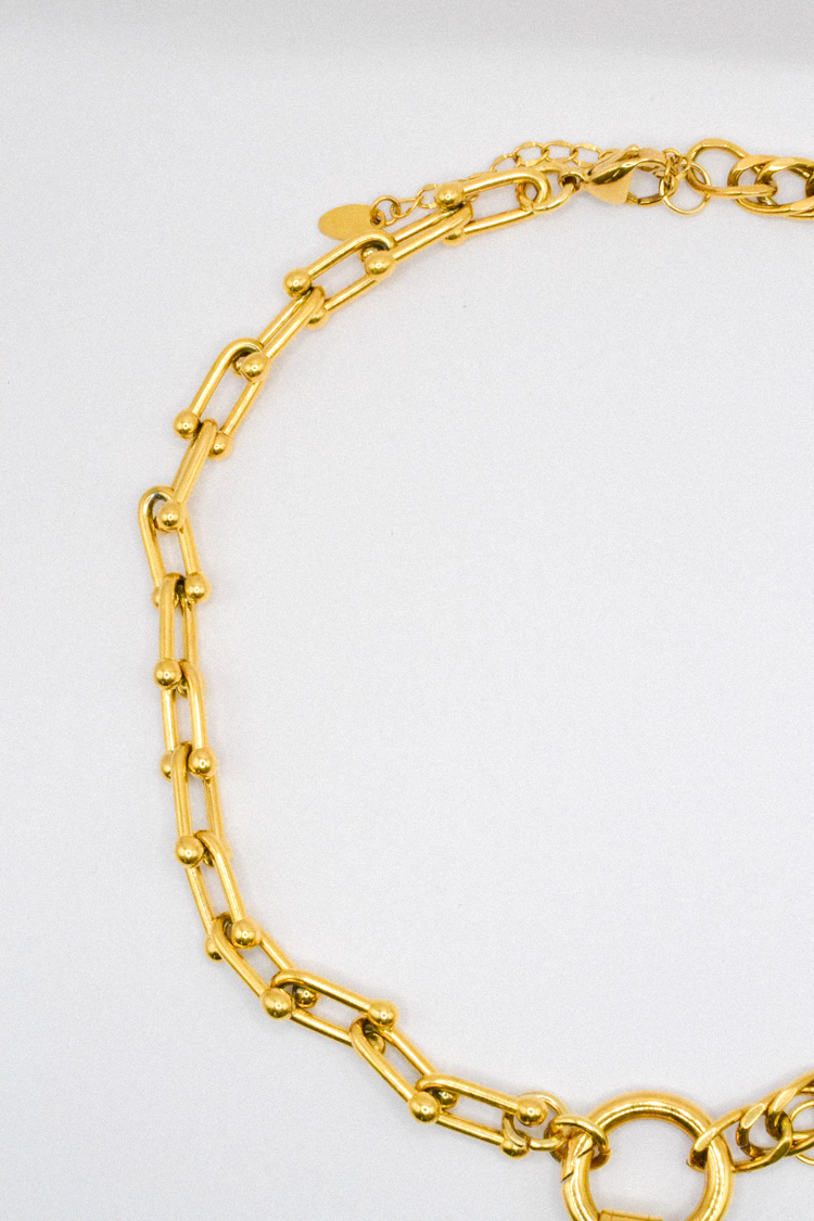 Photo du bijoux :  Collier Papillon Doré en Acier Inoxydable #5