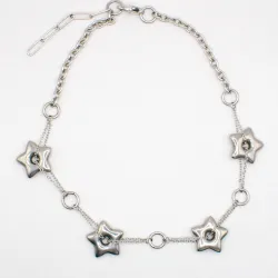 Miniature du produit Collier Ras de Cou Étoiles Argentées #1
