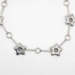 Miniature du produit Collier Ras de Cou Étoiles Argentées #4