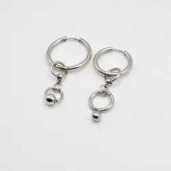 Miniature du produit Boucles d’oreilles “Nova” – AnneauX & Perles en Acier #2