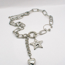 Photo du bijoux : Collier "Cosmic Drama" - argenté 