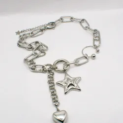 Miniature du produit Collier "Cosmic Drama" - argenté  #1