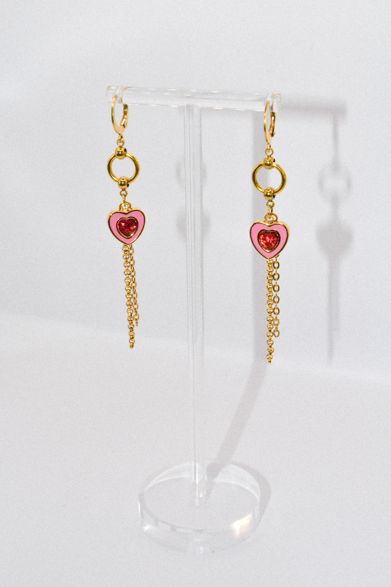 Photo du bijoux :  Boucles d'oreilles "Cupid’s Off Duty" - acier inoxydable doré #2