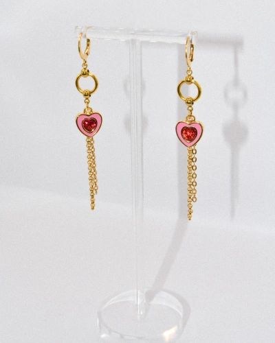 Miniature du produit Boucles d'oreilles "Cupid’s Off Duty" - acier inoxydable doré #2