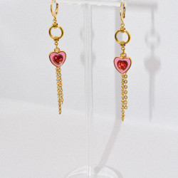 Miniature du produit Boucles d'oreilles "Cupid’s Off Duty" - acier inoxydable doré #2