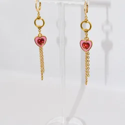 Miniature du produit Boucles d'oreilles "Cupid’s Off Duty" - acier inoxydable doré #2