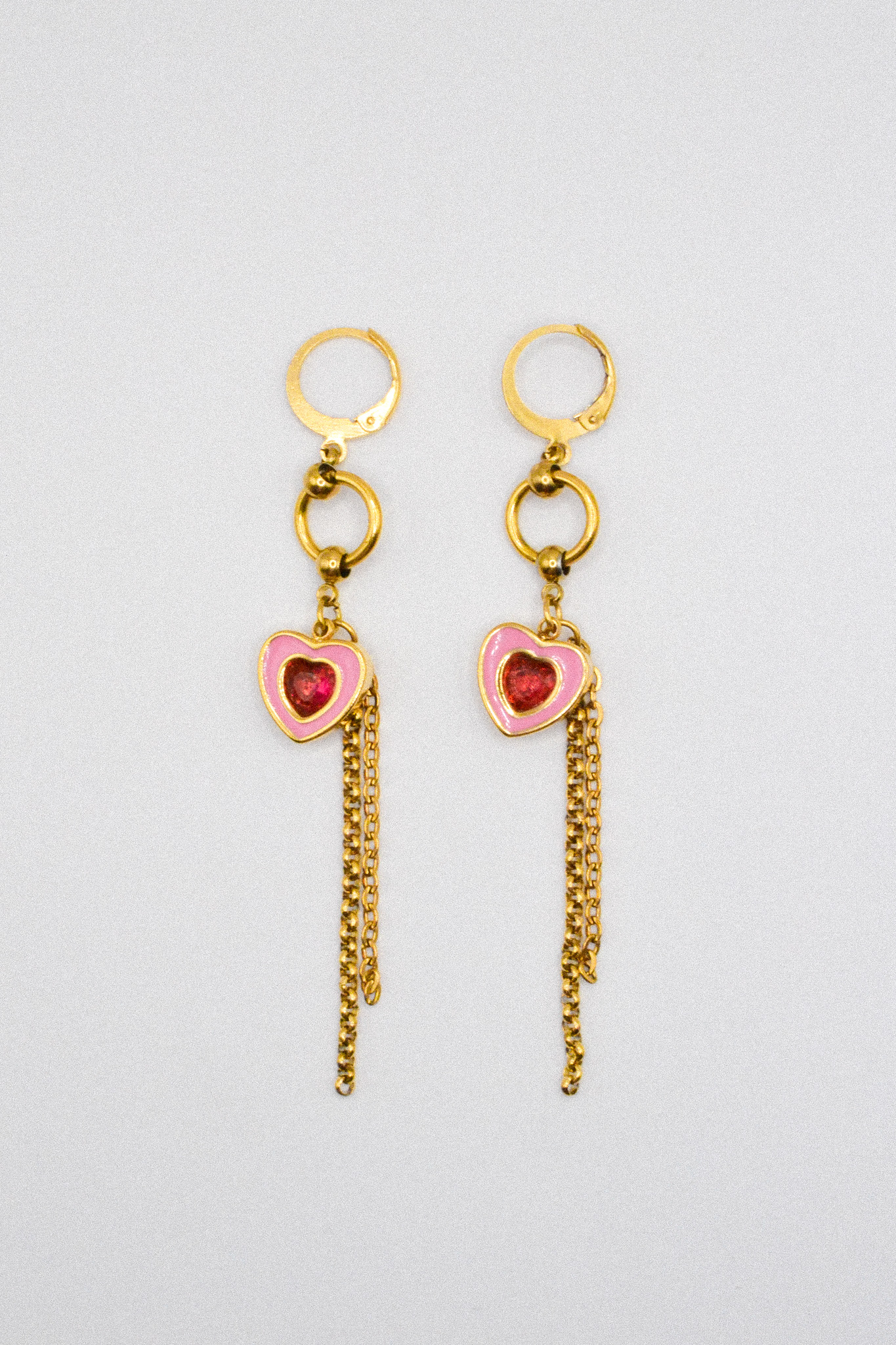 Photo du bijoux :  Boucles d'oreilles "Cupid’s Off Duty" - acier inoxydable doré #1
