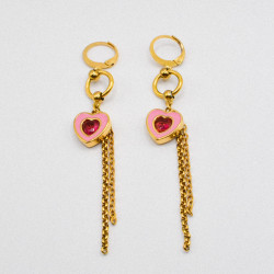 Miniature du produit Boucles d'oreilles "Cupid’s Off Duty" - acier inoxydable doré #3