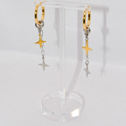 Miniature du produit Boucles d'oreilles "Afterglow" - acier inoxydable doré et argenté #2