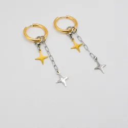 Miniature du produit Boucles d'oreilles "Afterglow" - acier inoxydable doré et argenté #4