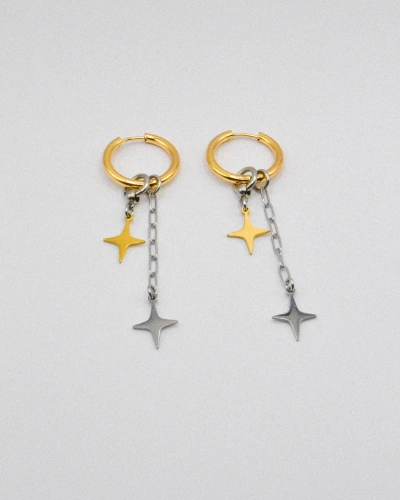 Miniature du produit Boucles d'oreilles "Afterglow" - acier inoxydable doré et argenté #5