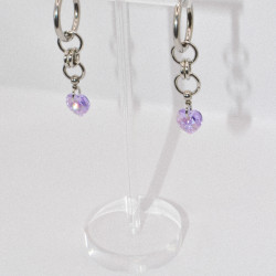 Miniature du produit Boucles d'oreilles "Toxic Crush" - acier inoxydable argenté et coeur Purecrystal #7