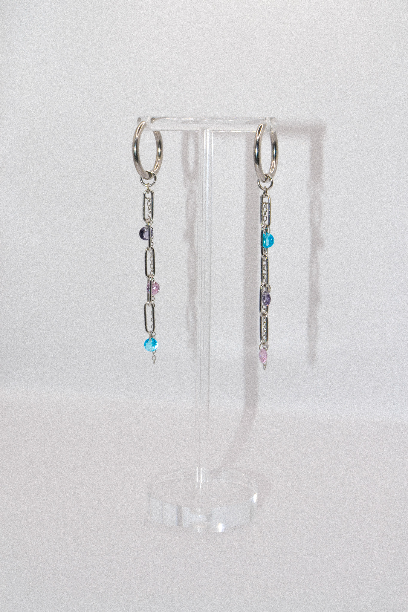 Photo du bijoux :  Boucles d'oreilles "Electric Tears" - acier inoxydable  #5