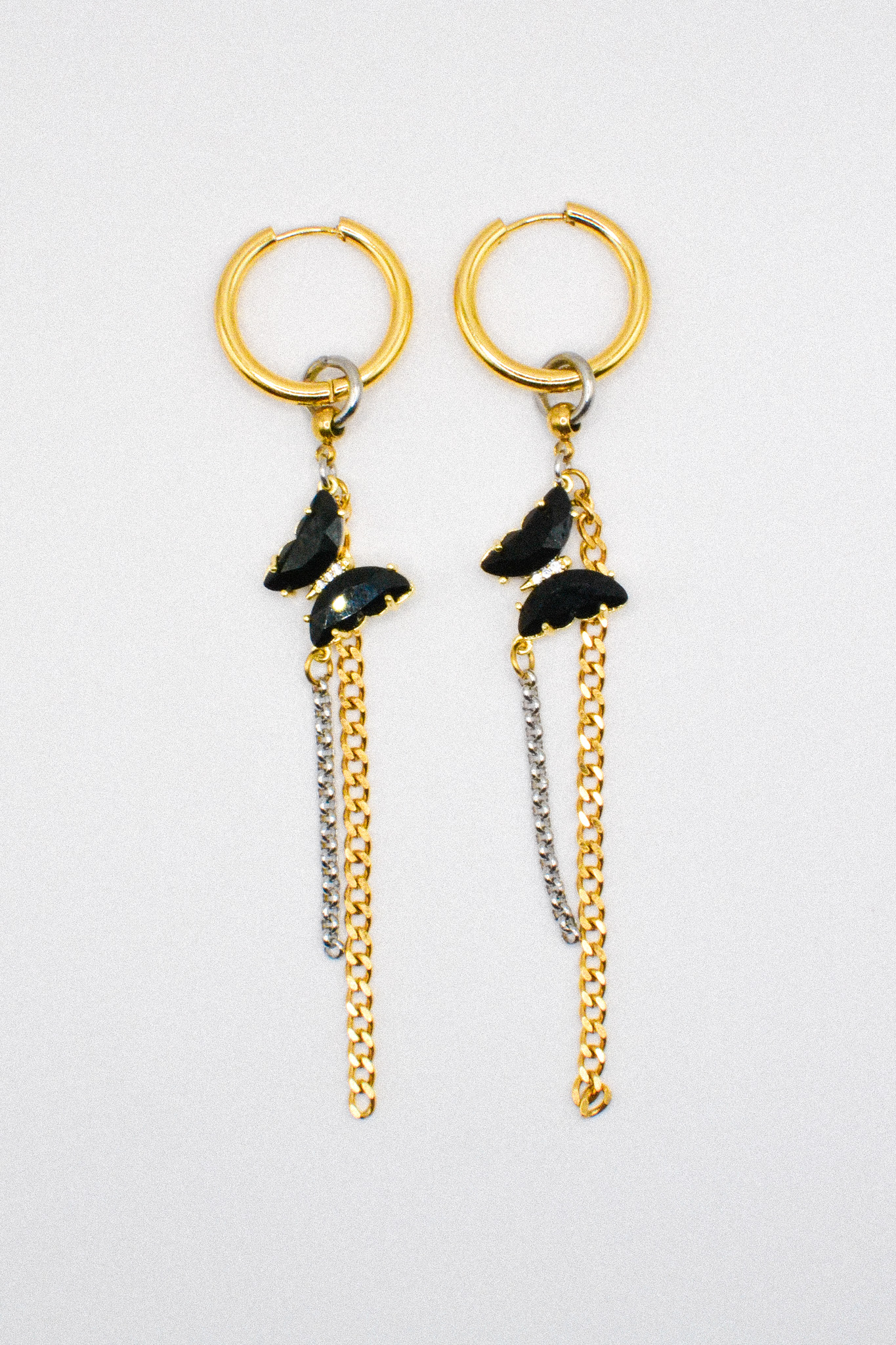 Photo du bijoux :  Boucles d'oreilles "Black Venom" - acier inoxydable #1