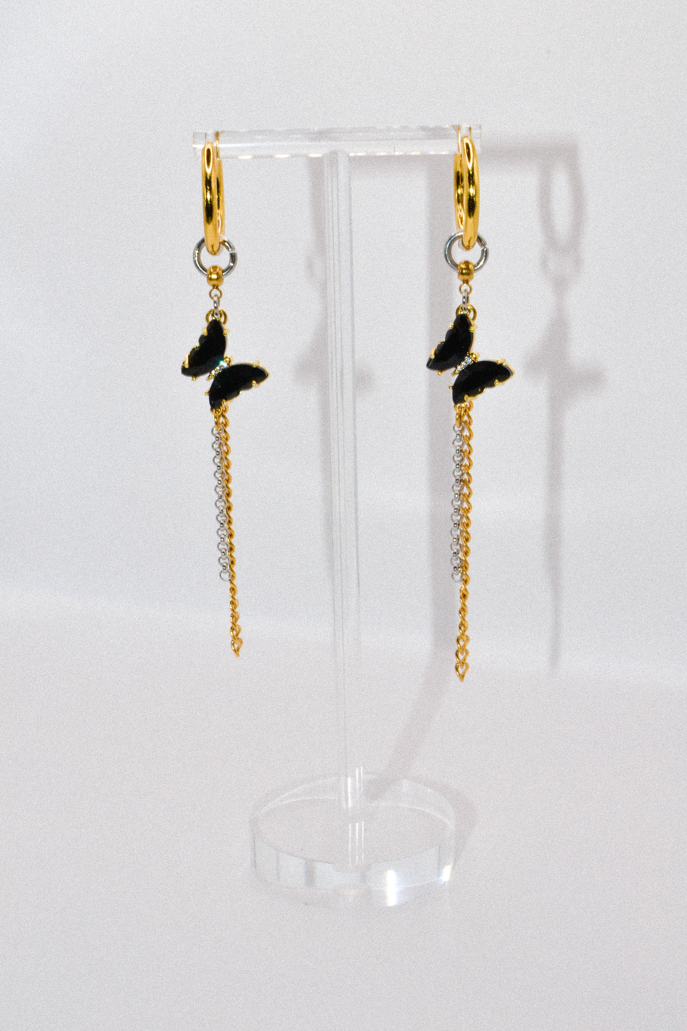 Photo du bijoux :  Boucles d'oreilles "Black Venom" - acier inoxydable #2