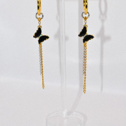 Miniature du produit Boucles d'oreilles "Black Venom" - acier inoxydable #2