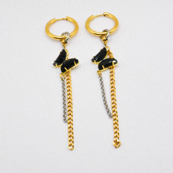 Miniature du produit Boucles d'oreilles "Black Venom" - acier inoxydable #4