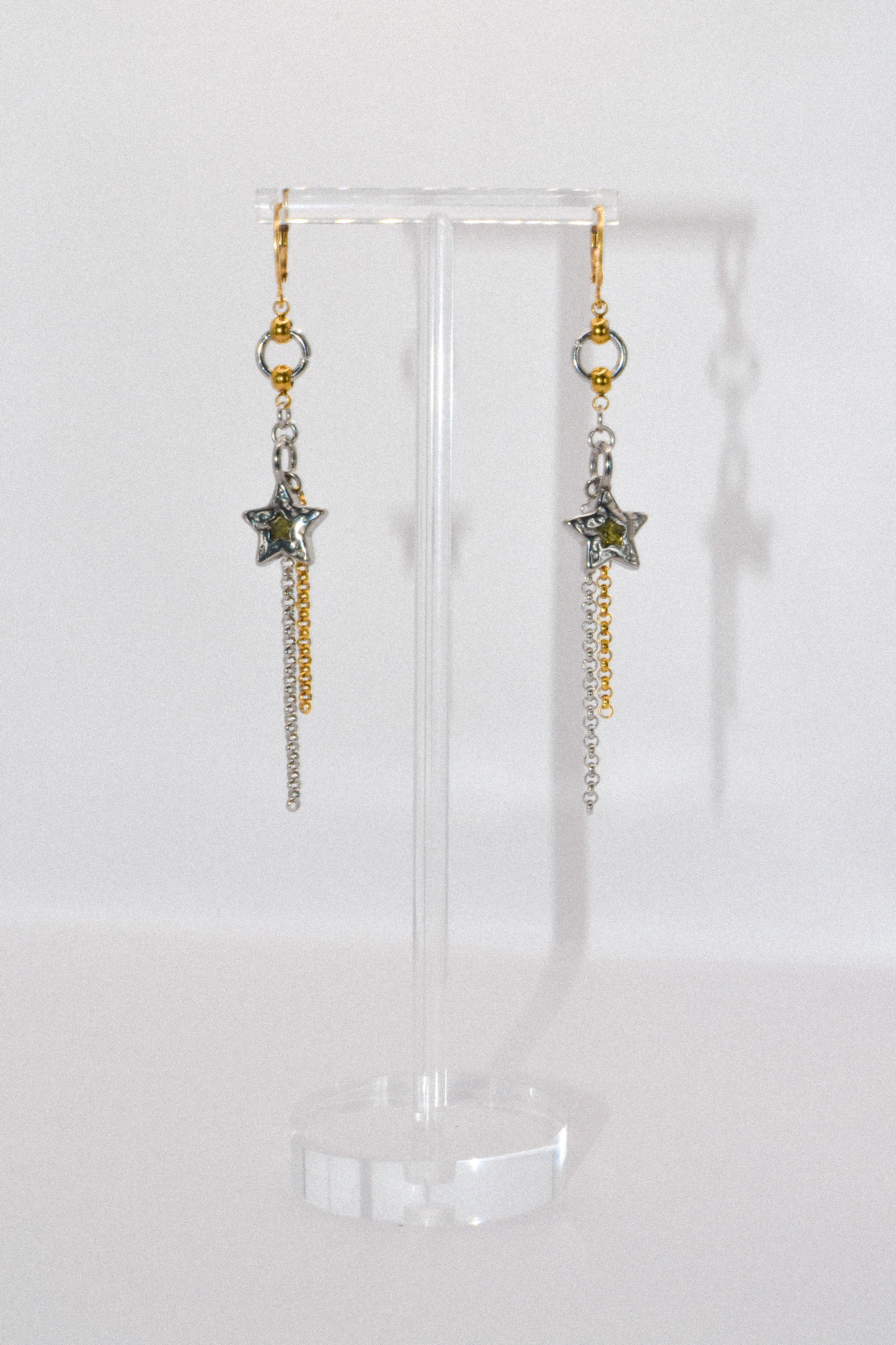 Photo du bijoux :  Boucles d'oreilles "Out of Orbit" - acier inoxydable doré et argenté #2