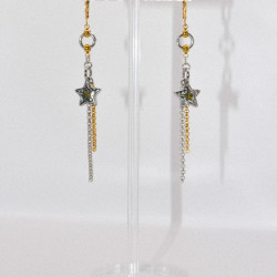 Miniature du produit Boucles d'oreilles "Out of Orbit" - acier inoxydable doré et argenté #2