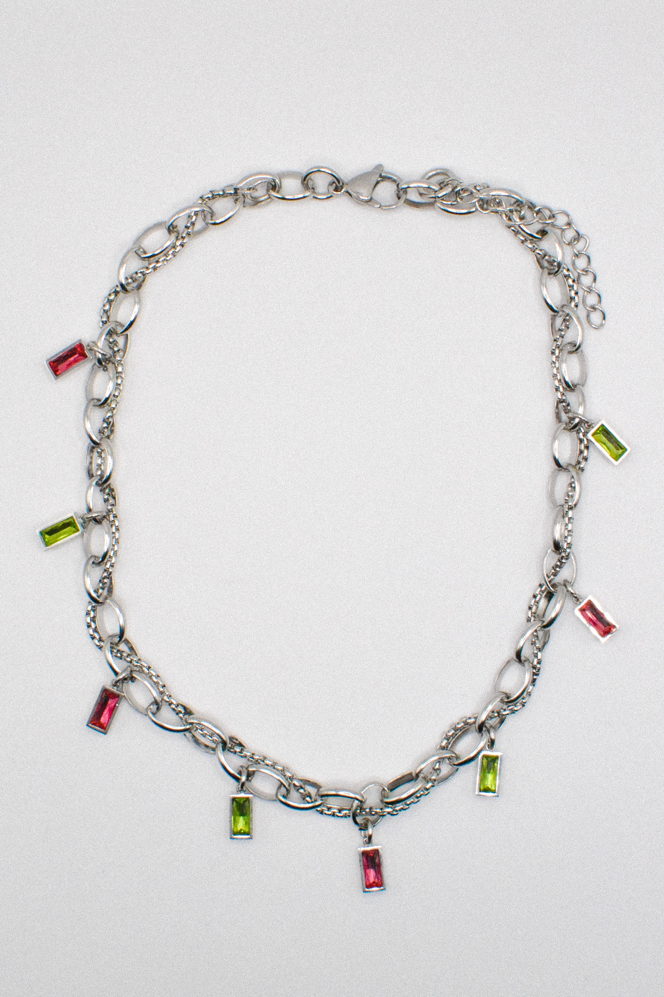 Photo du bijoux :  Collier "Acid Dream" - acier inoxydable argenté #2