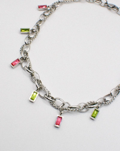 Miniature du produit Collier "Acid Dream" - acier inoxydable argenté #3