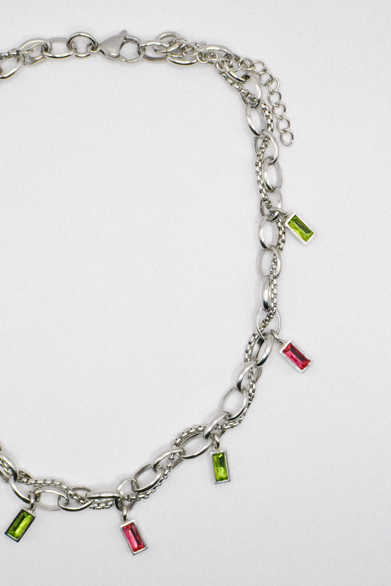 Photo du bijoux :  Collier "Acid Dream" - acier inoxydable argenté #5