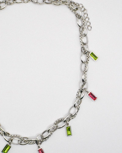 Miniature du produit Collier "Acid Dream" - acier inoxydable argenté #5