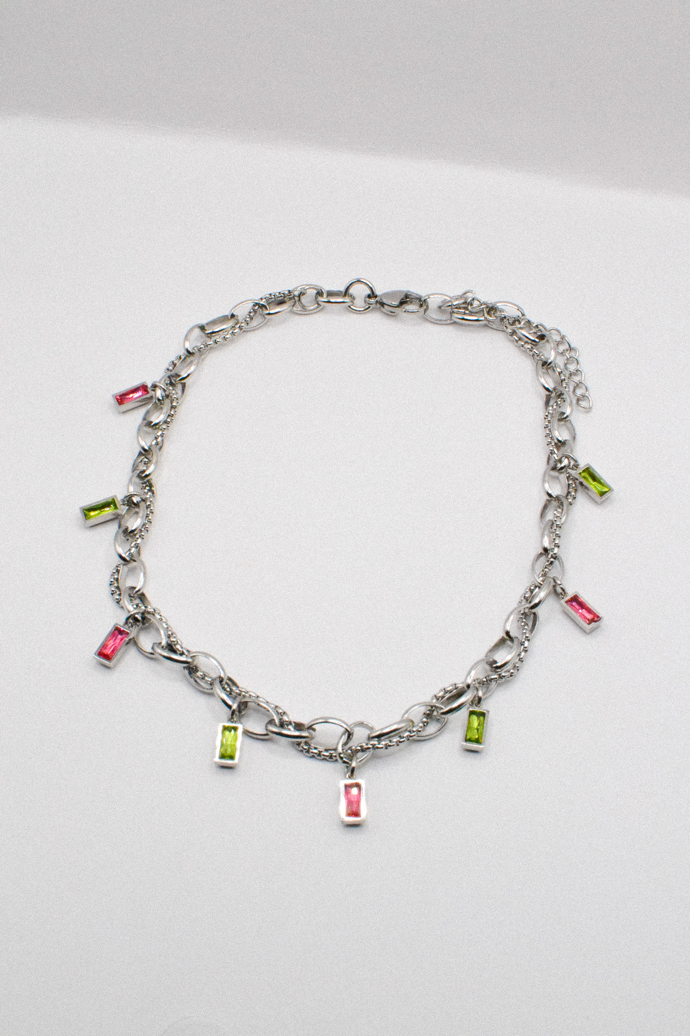 Photo du bijoux :  Collier "Acid Dream" - acier inoxydable argenté #7