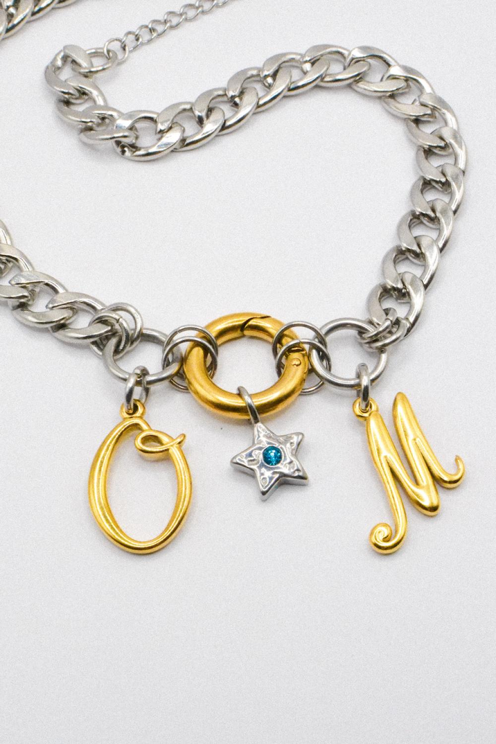 Photo du bijoux :  Collier "Soir de match" - acier inoxydable - OM  #1