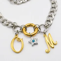 Miniature du produit Collier "Soir de match" - acier inoxydable - OM  #1