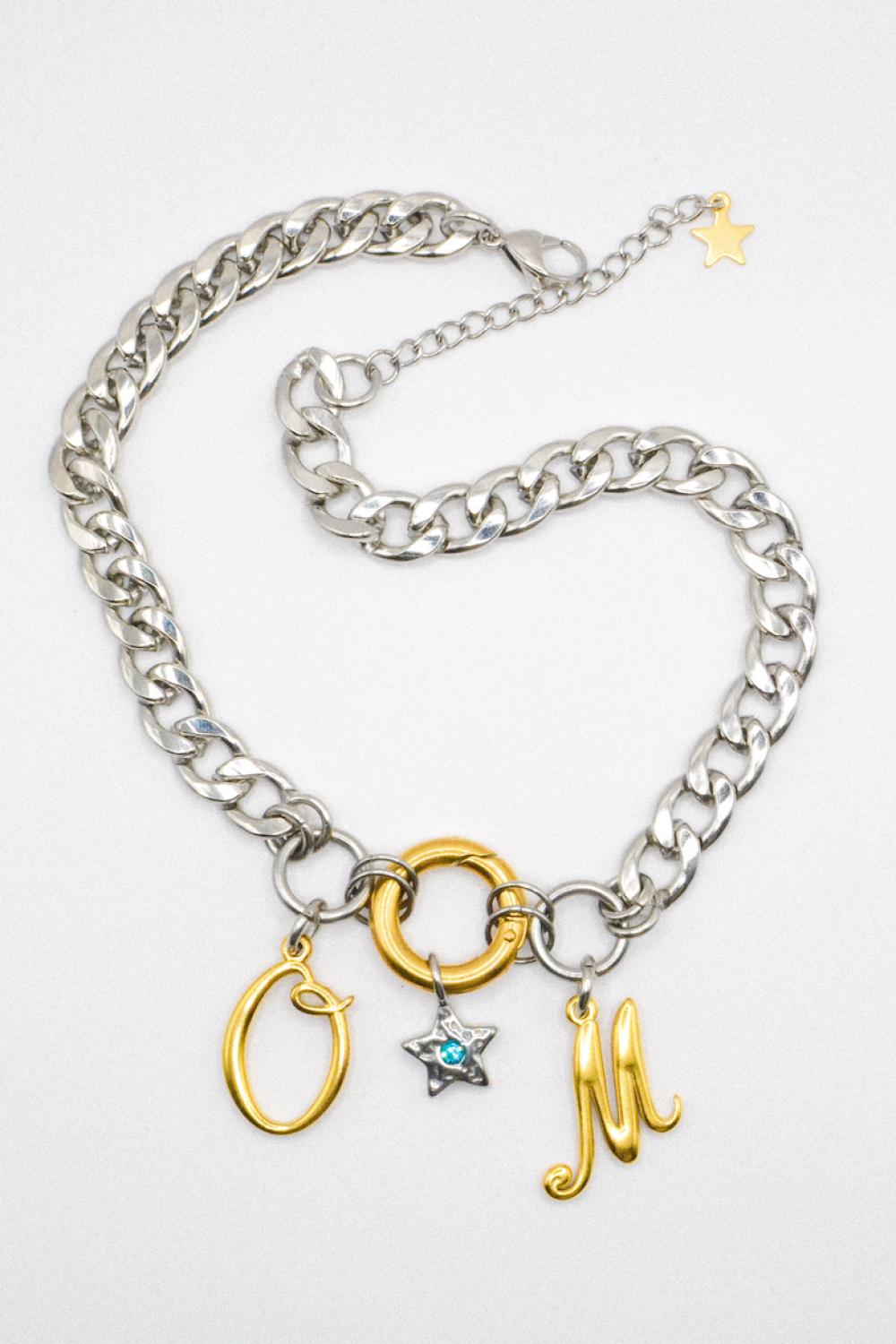 Photo du bijoux :  Collier "Soir de match" - acier inoxydable - OM  #2